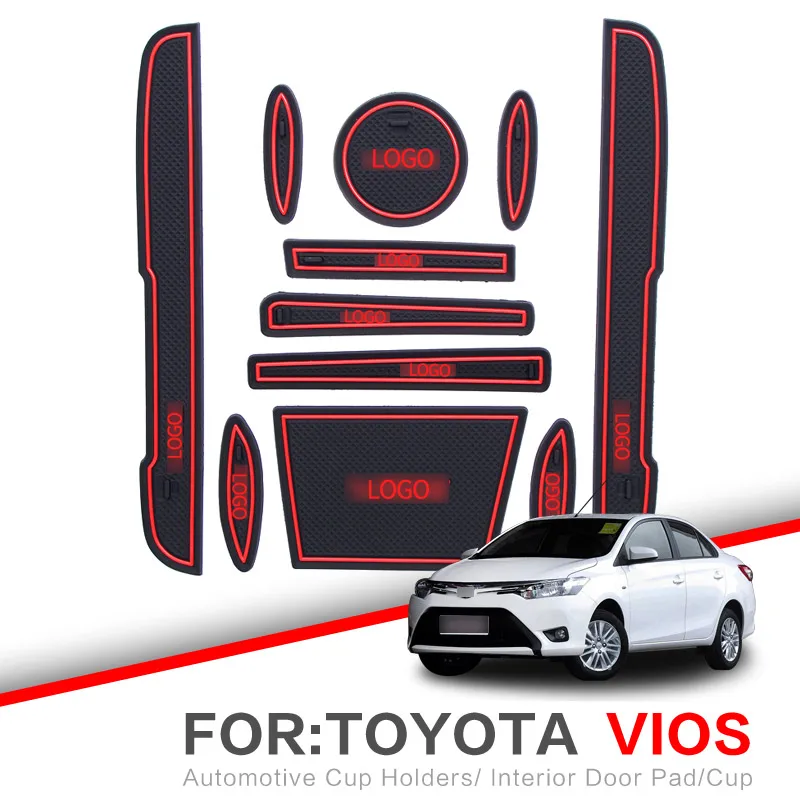 Коврики для ворот Toyota Vios XP150 2014 2015 2016 2017 2018 2019 Yaris ATIV TRD Нескользящие межкомнатных