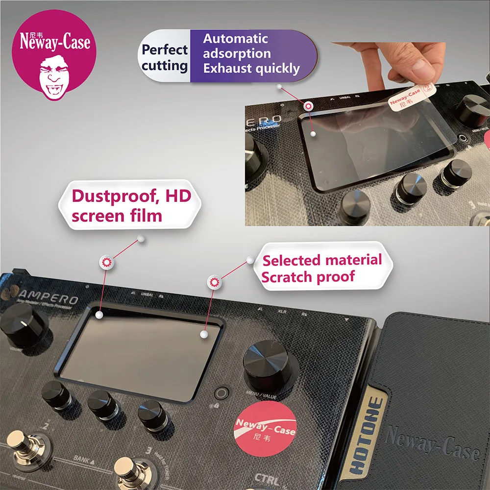 Neway-Case Guitar Multi Effect Protector Film for HOTONE AMPERO MP-100 Electric Guitar Pedal Effects Accessories Neway-Case Guitar Multi Effect Protector Film for HOTONE AMPERO MP-100 Electric Guitar Pedal Effects Accessories