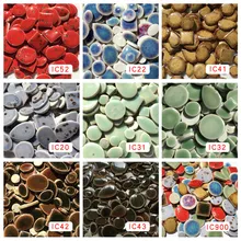 50 г/90 шт Необычные ультратонкие керамические, сделай сам мозаика, мозаичное ремесло, искусство, ювелирные изделия/Серьги/пояс мозаичное изготовление, красный, синий, коричневый, зеленый