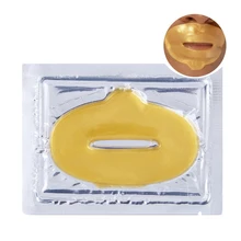 20 шт/партия 24 K золотой порошок гель с кристаллами коллаген Антивозрастная маска для губ увлажняющая эссенция губы патчи для ухода пухленькая уход за кожей усилитель