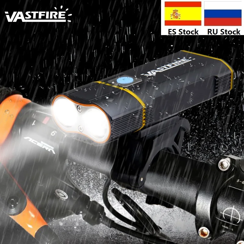 Excellent 1000 LM Rechargeable Handlebar Bike Light 2X XM-L2 LED Front Bicycle Headlight with Built-in 6000 mAh Battery +Mount +Taillight 0 Excellent 1000 LM Rechargeable Handlebar Bike Light 2X XM-L2 LED Front Bicycle Headlight with Built-in 6000 mAh Battery +Mount +Taillight 0