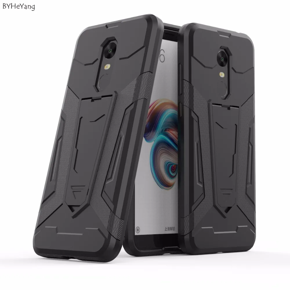 Чехол byheyang для Xaomi Xiaomi Redmi 5 Plus чехол Funda Armor Гибридный Силиконовый пластиковый