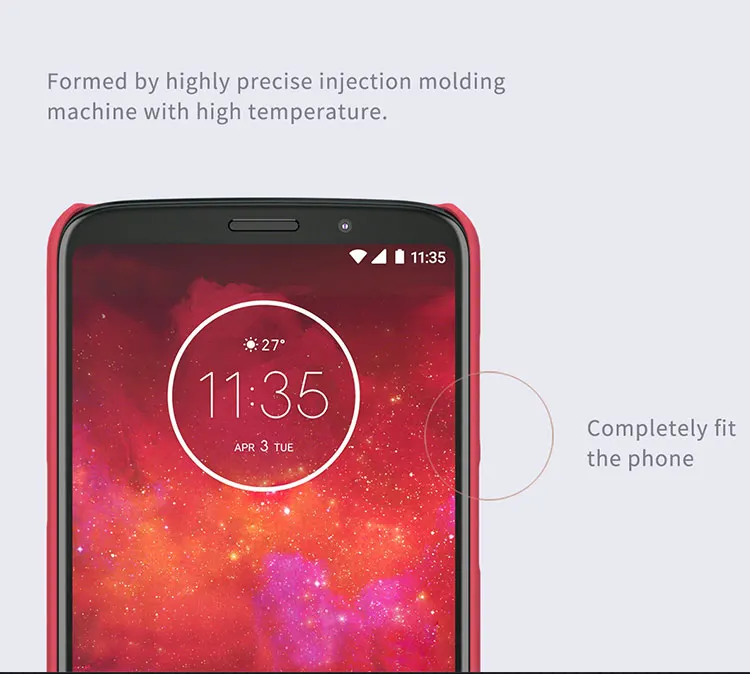 NILLKIN Super Frosted Shield High-quality Exquisite Protective Case for Motorola MOTO Z3 and Z3 PLAY Smartphone