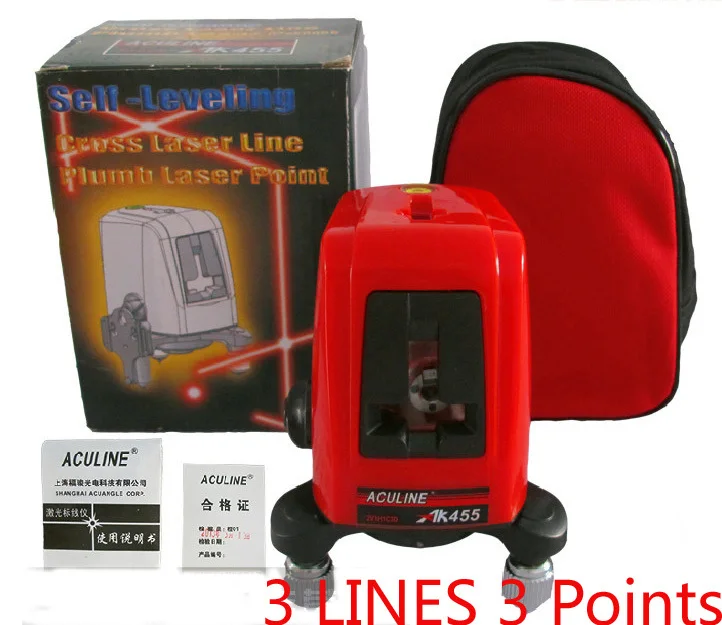 

laser level 3 line 3 point 360 degree rotary laser AK455 Horizontal and Vertical cross levels