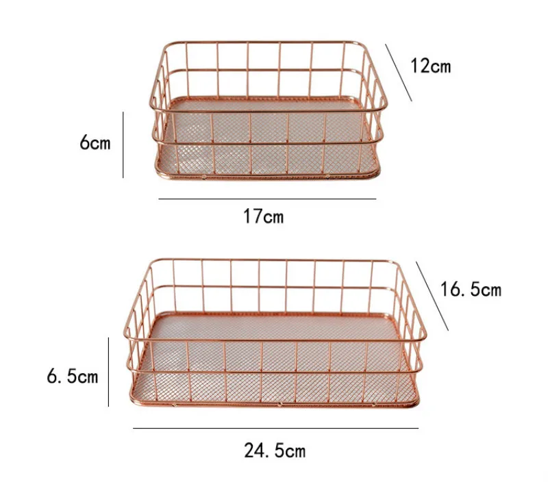 DUNXDECO, 1 шт., Современная Геометрическая, элегантная, розовое золото, для дома, офиса, органайзер, стол, многофункциональная корзина для хранения, фото, реквизит, домашний декор