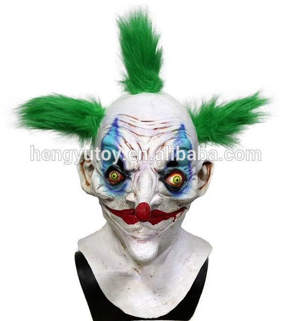 

Deluxe Clown Face Mask Halloween Scary Chingo Clown Masks for Party Cosplay Masquerade Acting Joker Face Head Mask