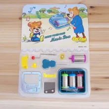Angela’s gifts Mini DIY music box one set 4 melodies 18 Note hand crank musical movements free shipping