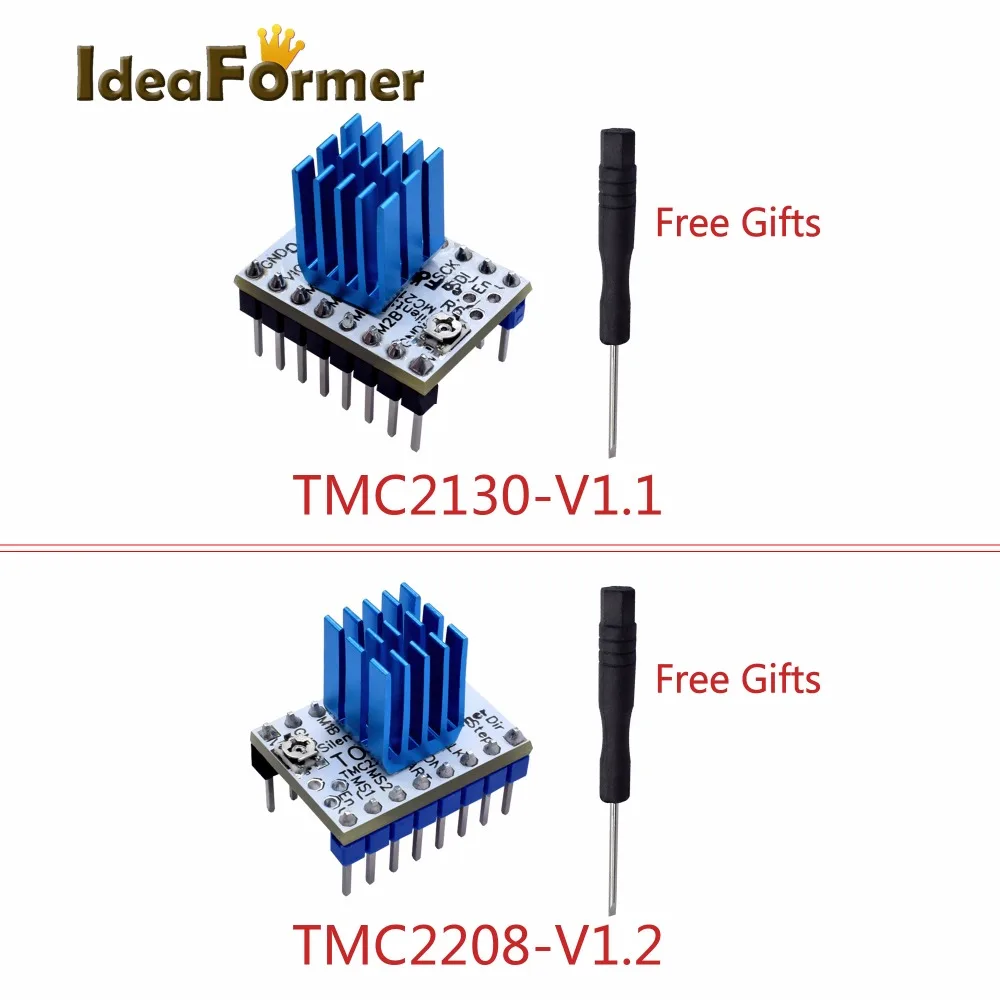 IdeaFormer TMC2208V1.2/TMC213V1.1/V1.2 Драйвер шагового двигателя StepStick для с защитой Улучшенная производительность части 3D принтера