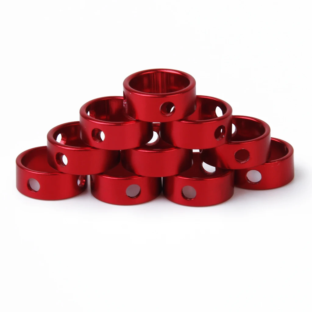 MagIDeal 10 Red Aluminum Alloy Tent Awning Cord Rope Fastener Guy Line Runners Tensioners Outdoor Tools