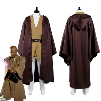 

Star Jedi Knight Mace Windu Costume Wars Costume Mace Windu Cosplay Costume Halloween Carnival Custom Made