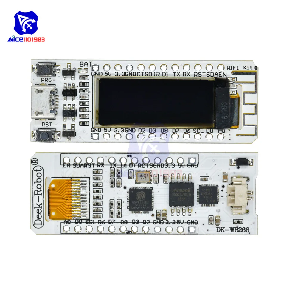 ESP8266 wifi макетная плата 32MB Flash CP2014 NodeMcu модуль для Arduino IOT TTGO Интернет вещей 0,9" синий oled-дисплей