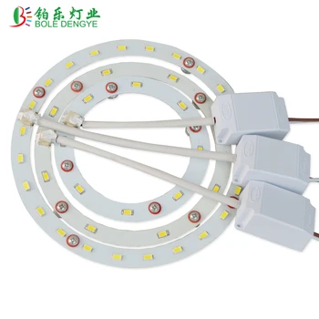 

Hot 4W 5W 12W Ceiling Fixture LED Ring Panel Circle Lights 5730 LED Round Ceiling Board Circular Lamp Magnet Screw with Driver