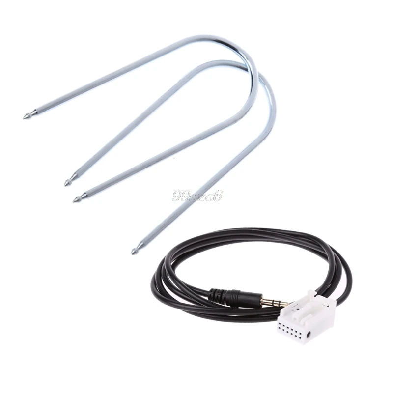 AUX кабель с инструментами для удаления радио Peugeot 307 308 408 407 507 C2 C5 Citroen