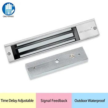 

60kg/180kg/280kg Electric Magnetic Lock Electromagnetic Electronic Door Lock Fail-safe DC12V Waterproof/Signal feedback/Embedded