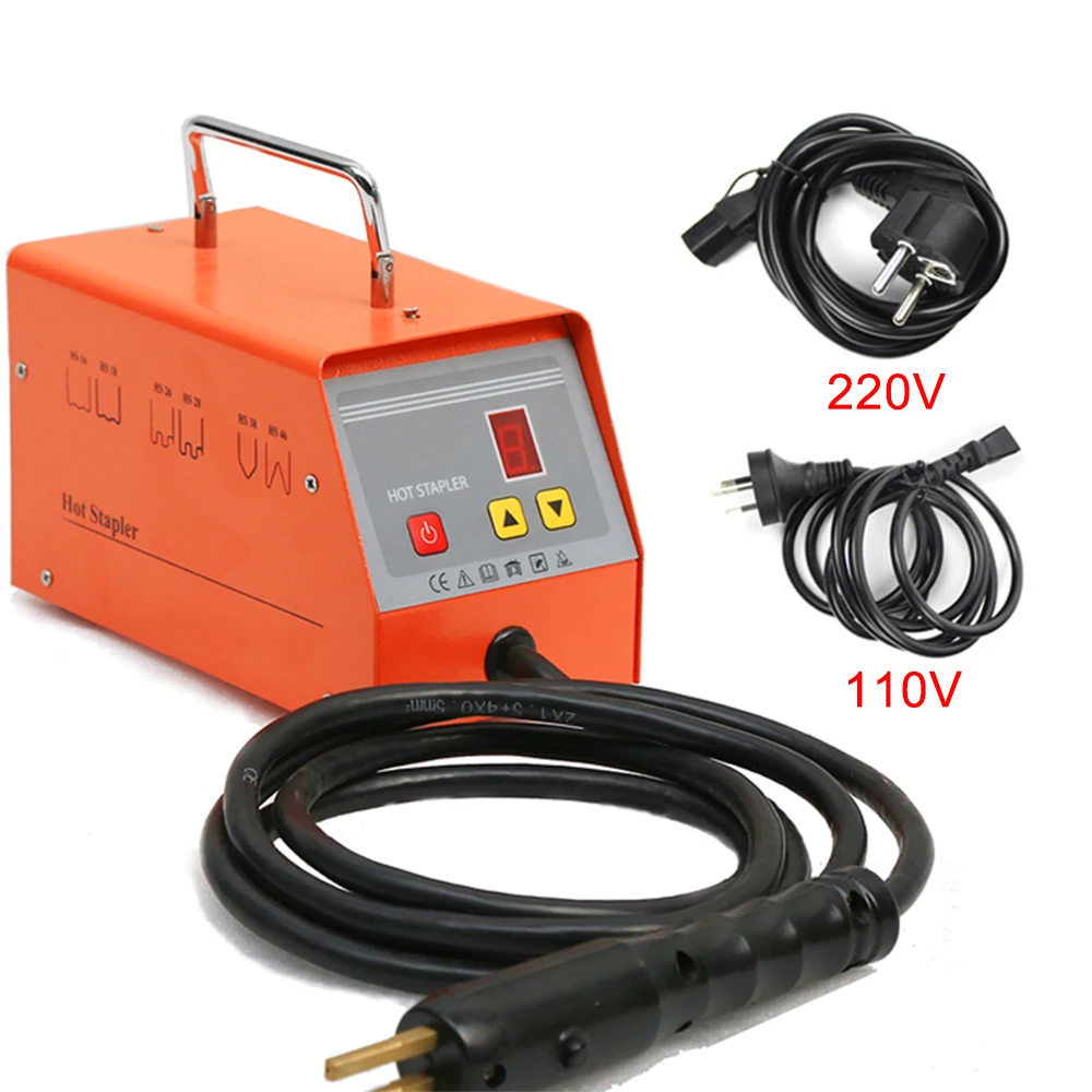 Plastic Welder Kit Welder Welding Machine 220V-110V AC with 600PCS plastic welding rod for Plastic Auto Bumper Body Repair
