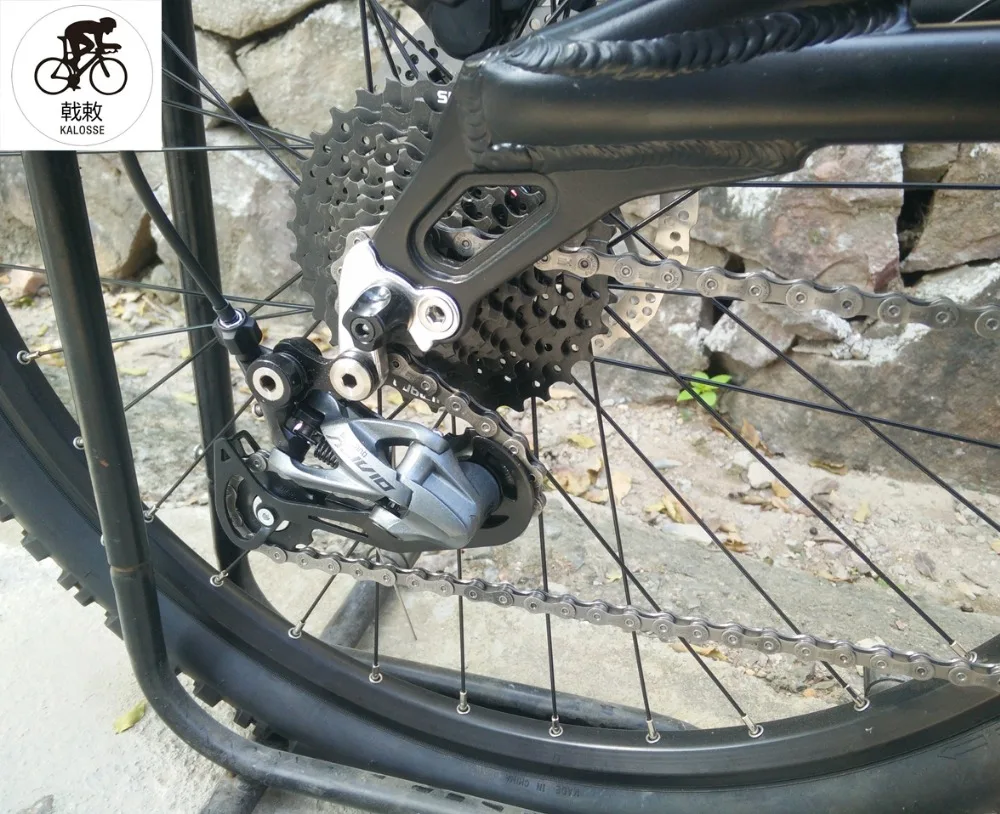 Clearance Kalosse  full suspension bicycle  30  speed Hydraulic brakes   M610   mountain bicycle Downhill DH mountain bike 26*2.35inch 15