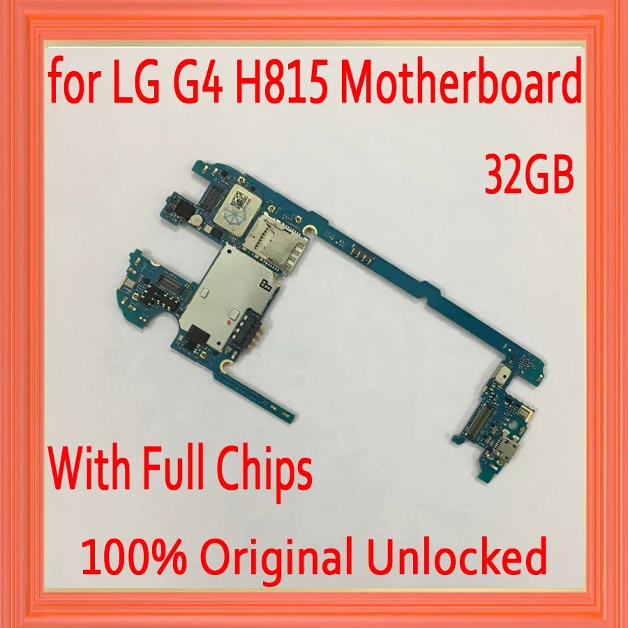 

32gb for LG G4 H815 Motherboard with Android System,Original unlocked for LG G4 H815 Mainboard with Full Chips,Free Shipping