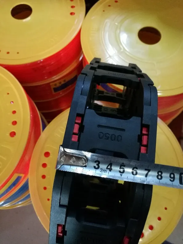 

open type cable trag chain inner size 45*80mm with end connectors plastic towline for CNC Router Machine Tools 1000mm