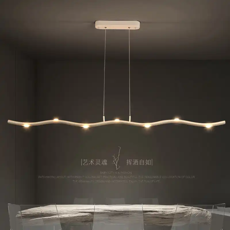 Modern Led Chandelier Dining Room Suspended Lamps Nordic