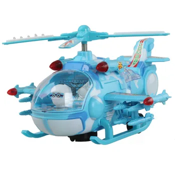 

Aircraft Educational Simulated Helicopters Electric Music Flash Helicopter Fighter Universal Plastic Plane Toys For Children