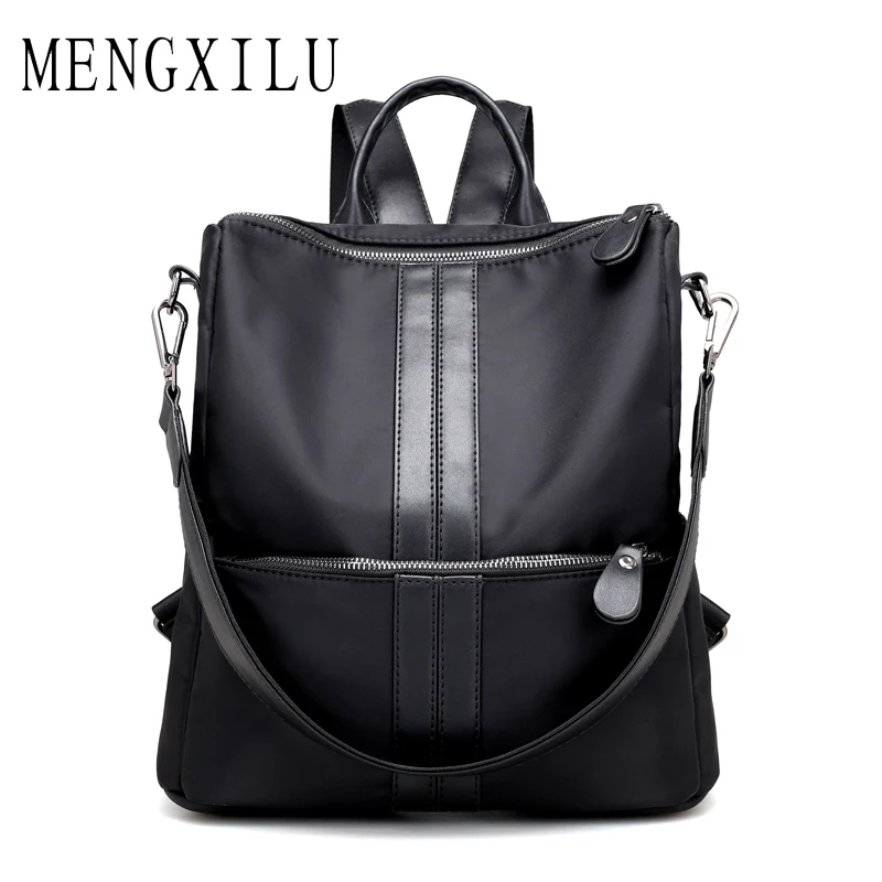 

MENGXILU Canvas Female Backpack Women Bag Preppy Style Travel Backpack Big Capacity Lady School Bags For Teenagers New Sac A Dos