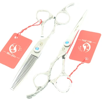 

6.0Inch Meisha Professional Left Hand Hair Scissors JP440C 9CR Barbers Cutting Shears Thinning Tesouras 4 Colors Optional HA0382