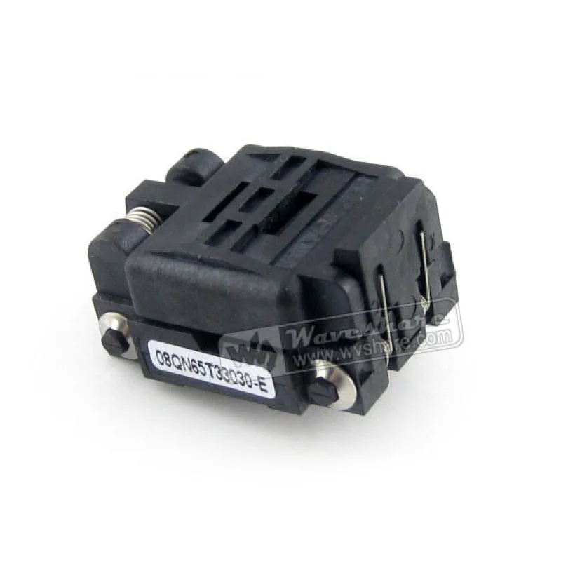 

2018 New Module Qfn8 Mlp8 Mlf8 08qn65t33030 Qfn Plastronics Test Socket Programming Adapter 2 Sides 3*3mm 0.65mm Pitch