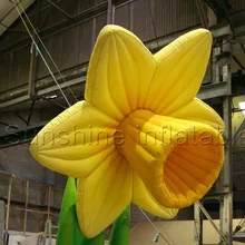 4 m гигантский вечерние освещение сценическое Декоративные желтый декоративные надувные цветы