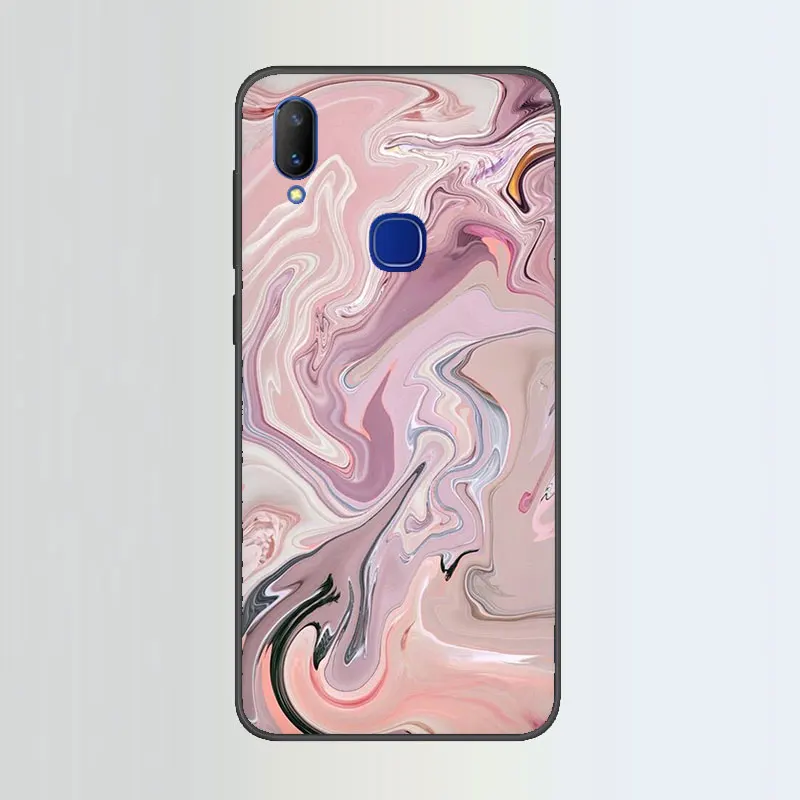 Художественный мраморный силиконовый чехол для телефона VIVO V15 V11 Pro V9 V7 V5 Y17 Y55s Y69 Y71