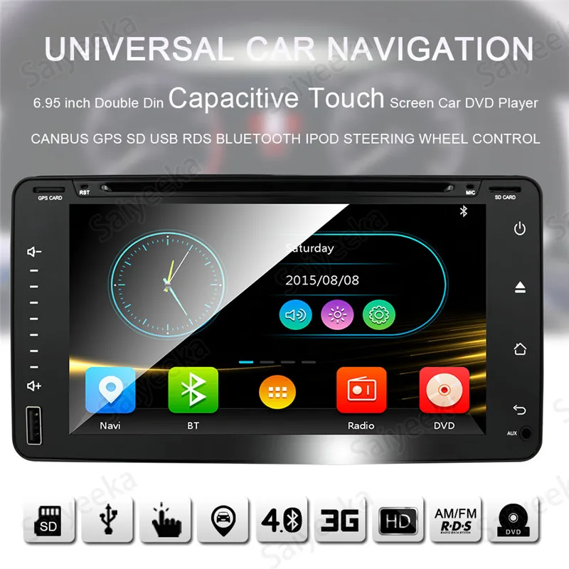 Universal Car GPS DVD Player for Toyota Camry Corolla RAV4 4Runner Hilux Tundra Saiyeeka (1)