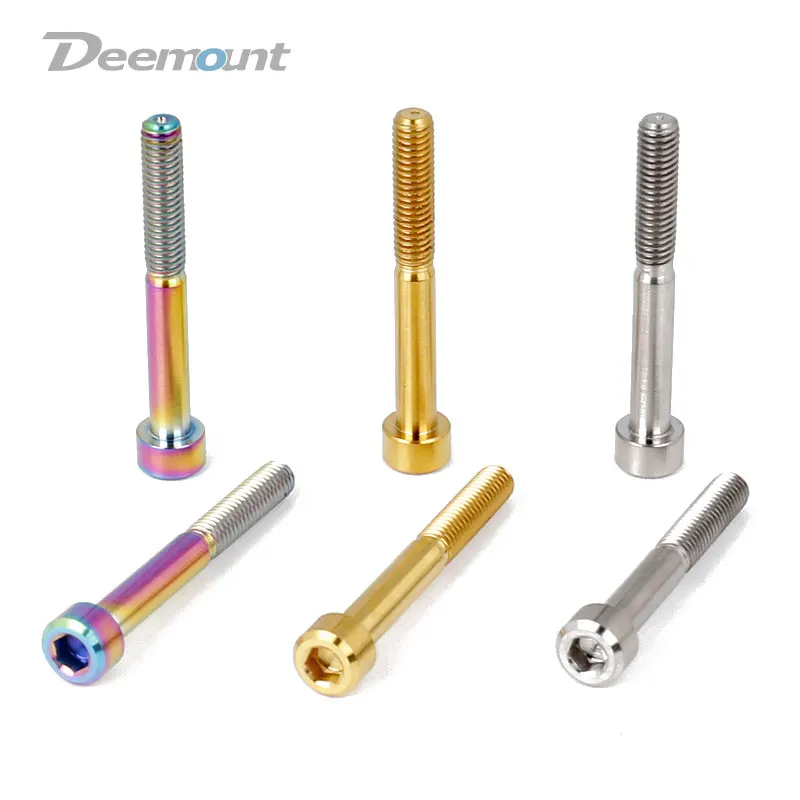 Титановые болты Deemount 2 шт. M6 30/35/40/45/50 мм для крепления велосипедной гарнитуры