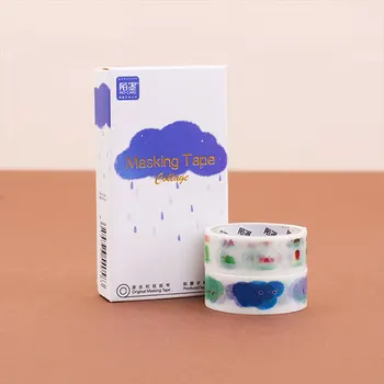 

2pcs X 1.5cmx3m kawaii Clouds DIY decorative scrapbook planner masking tapes washi tape Lovely stationery office adhesive
