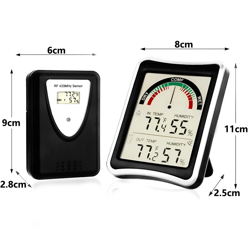 Kopen Goedkoop Draadloze Thermometer Weer Temperatuur Vochtigheid Meter