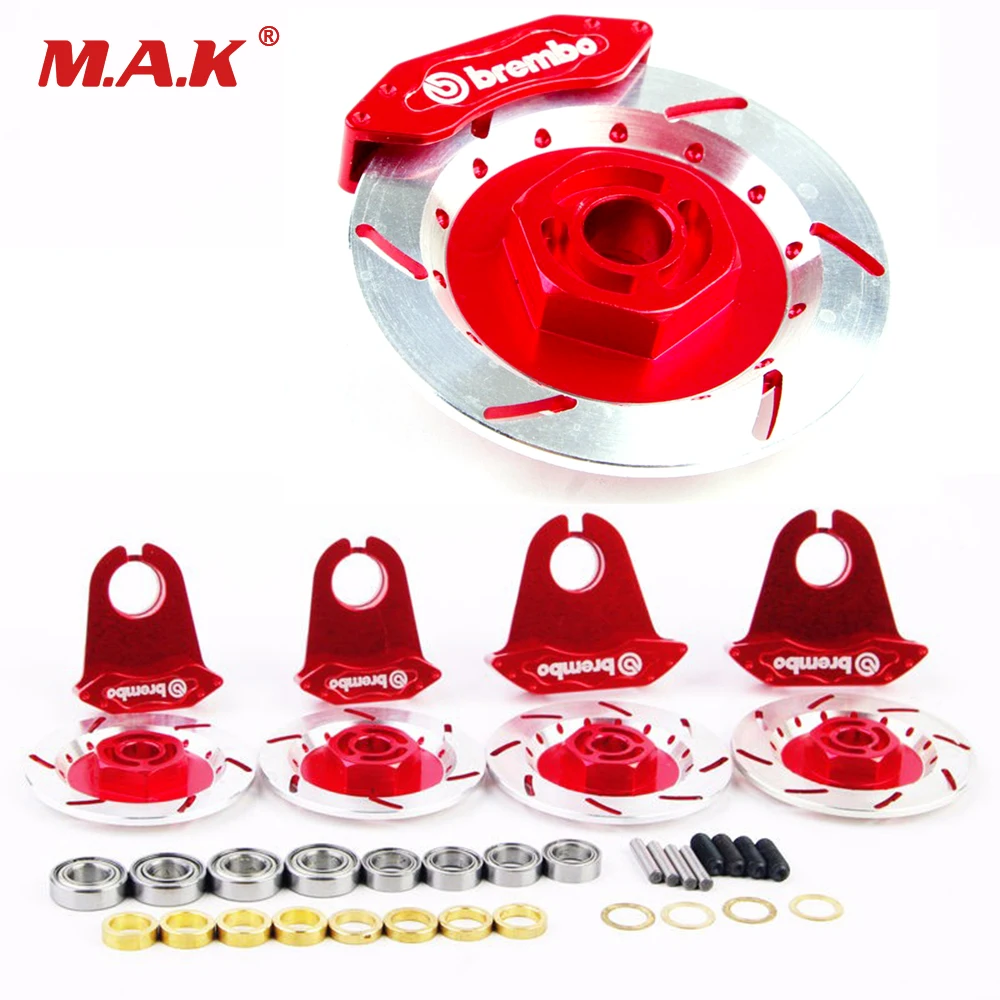 4pcs 1/10 RC Alloy aluminum brake system disc caliper pad fit 1:10 RC car 12mm wheels Hub parts assembly accessory 4pcs 1/10 RC Alloy aluminum brake system disc caliper pad fit 1:10 RC car 12mm wheels Hub parts assembly accessory