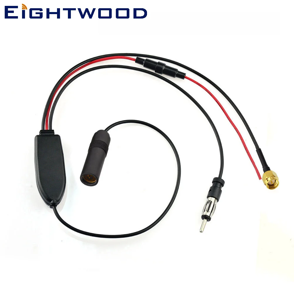 

Eightwood Conversion FM/AM to FM/AM/DAB Car Radio Aerial Converter/Splitter with SMA Plug Connector for AutoDAB