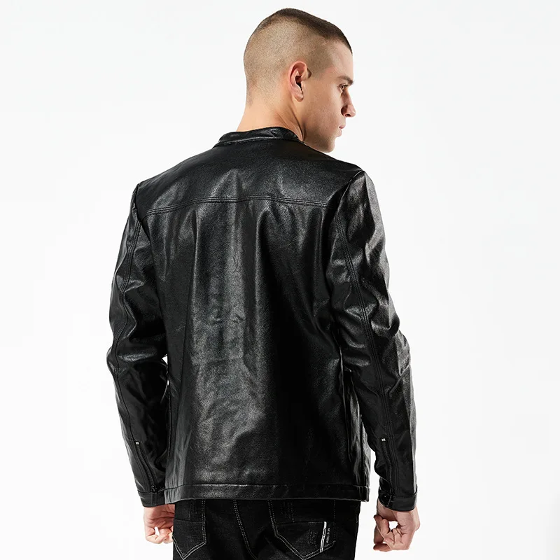 b brand quality Motorcycle coat men PU Leather Jackets Men Autumn leather jacket men Casual Stand collar leather Coats men b brand quality Motorcycle coat men PU Leather Jackets Men Autumn leather jacket men Casual Stand collar leather Coats men