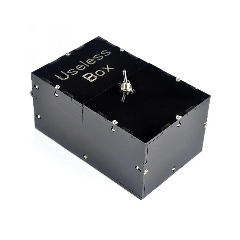

New Creative Adult Tricky toys Black Colors Box DIY Useless Box Kits Practical Jokes Funny Toys Gifts New Year Gifts For Friends