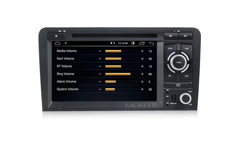 Cheap 1024X600 Android 8.1 2 din car dvd gps navigation for Audi A3 S3 2003-2013 car radio multimedia aoturadio player touch screen 12