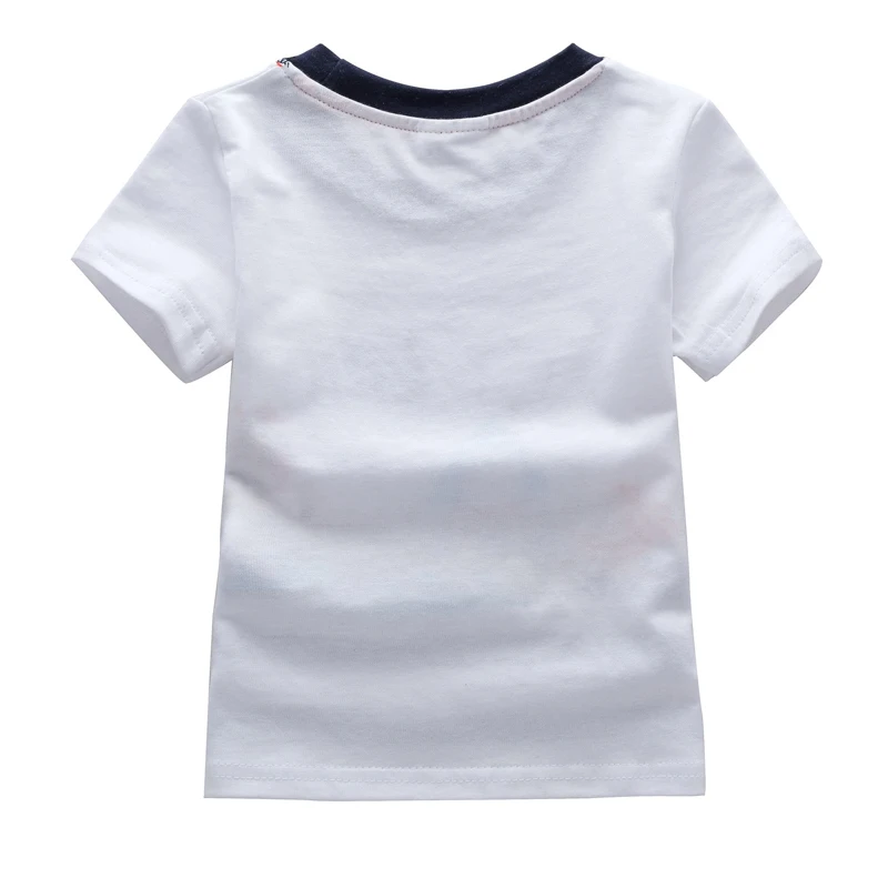 SAILEROAD/Новые летние детские футболки для мальчиков от 18 месяцев до 6 лет хлопковые футболки для маленьких мальчиков, одежда наивысшего качества