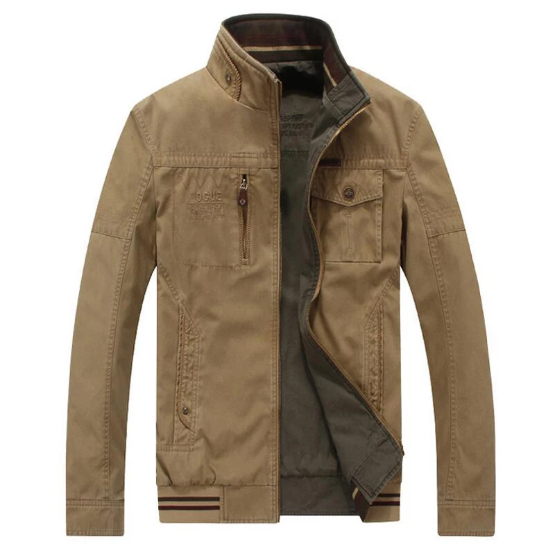 

Autumn Winter Mens Jackets And Coats Casual Cotton Double-sides Wear Military Jacket Men Windbreaker Jacket jaqueta masculina