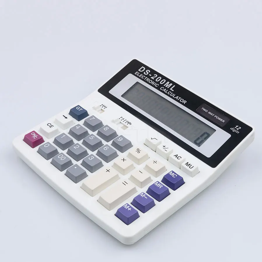 us 5 65 19 off kebidumei muti function calculator ds 200ml office calculator large key board keys 12 digits big display dual power calculators in office calculator