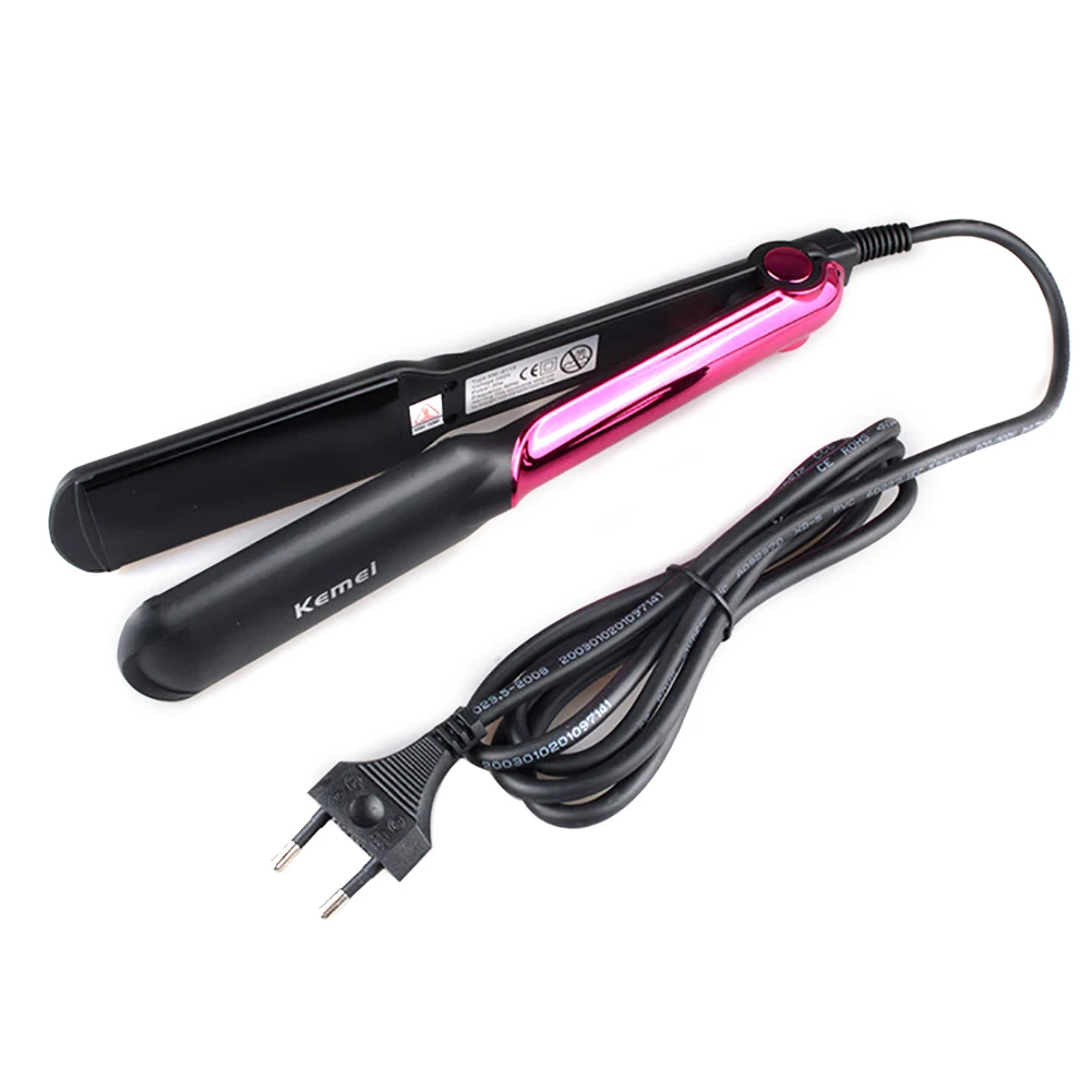 Kemei KM-2113 Pro Electric Ceramic Flat Iron Hair Straightener Styling Tool