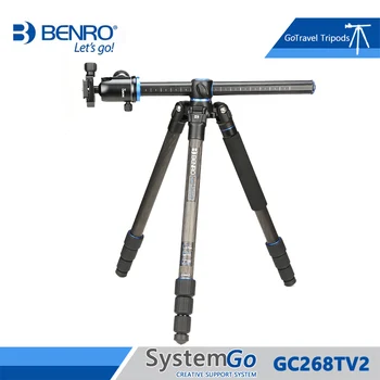 

Benro GC268TV2 Tripod Carbon Fiber Tripods Monopod For Camera With V2 Ballhead 4 Section Max Loading 18kg DHL Free Shipping