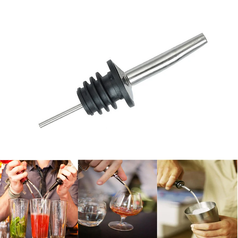 1Pcs Stainless Steel Metal Eco Friendly Liquor Spirit Pourer Flow Wine