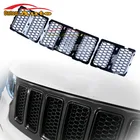 Replacement 7pcs Black Insert  Honeycomb  Front Mesh Grille Grill Accessories For Jeep Grand Cherokee 2014