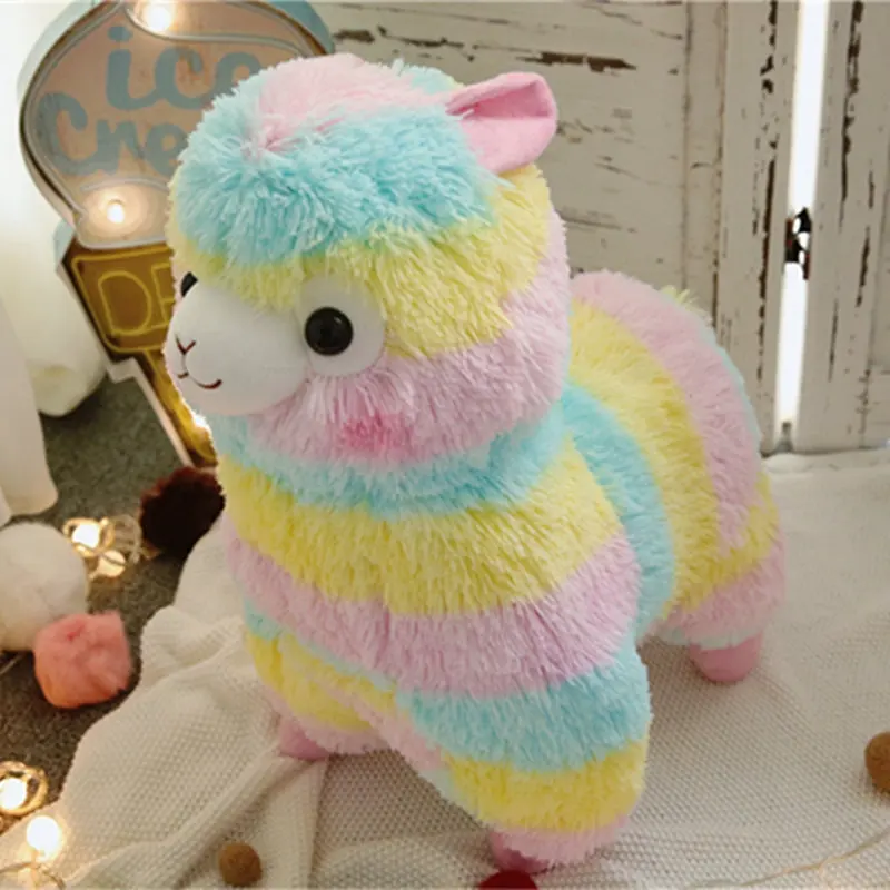 1 шт. 35 см Kawaii Радуга Альпака плюшевые животные мягкие плюшевые Alpacasso овца лама игрушки подарки на день рождения Валентина игрушки для девочек