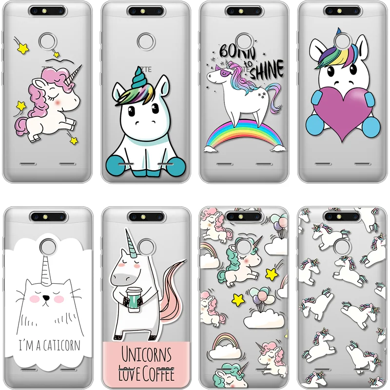 

For Cover ZTE Blade A510 A6 A610 AF3 L5 Plus L7 V8 V9 Z10 Z17 Z18 Mini Animal Case For ZTE Nubia M2 Lite Soft TPU Unicorn Coque