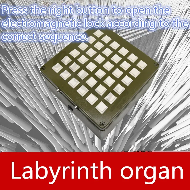 

9527 real life games escape room props Key Labyrinth organ button Maze horror game escape room game