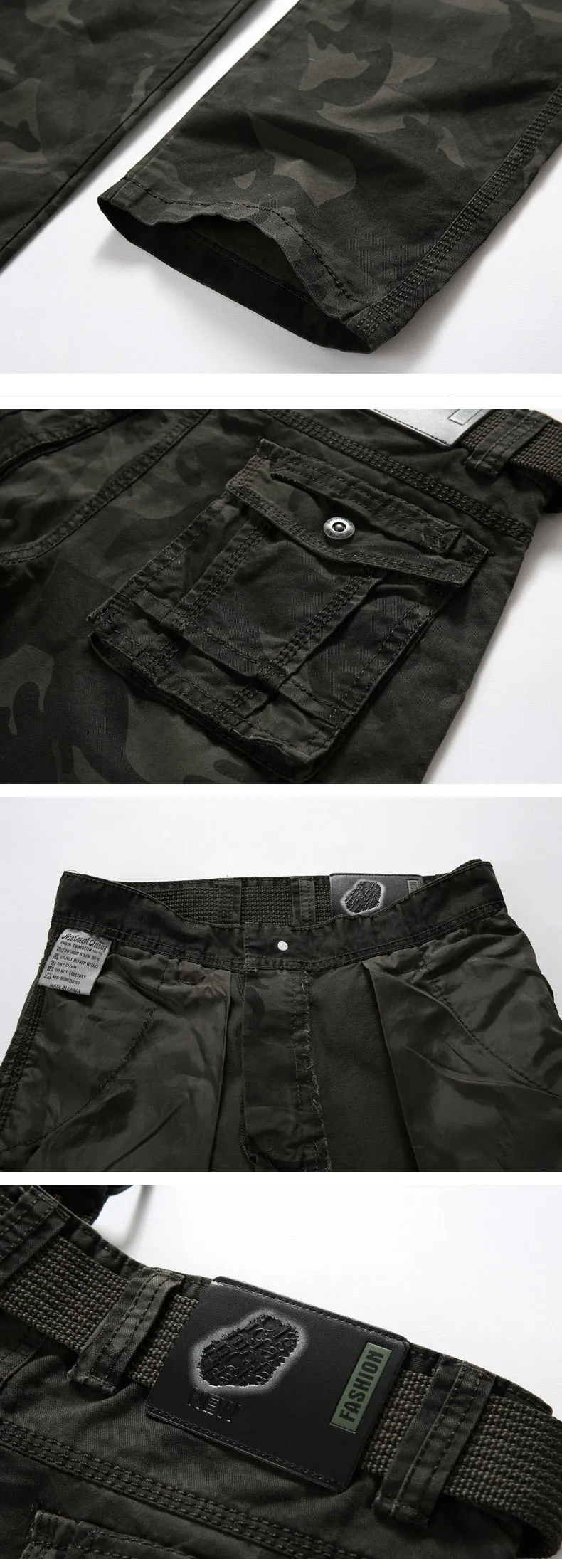 JOOBOX брендовые камуфляжные длинные штаны для мужчин осень зима мульти-карман военные мужские брюки хаки повседневные Прямые брюки карго