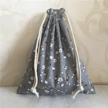 YILE, хлопок, саржа, на шнурке, органайзер для путешествий, вечерние, Подарочная сумка, с принтом, мини, цветок, серый, 8705D